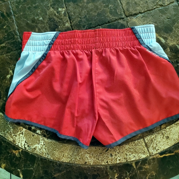 Red Orange Grey stripe Nike Dri - Fit running shorts with liner M - Picture 3 of 6